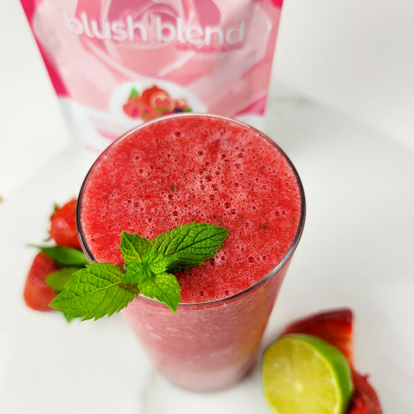 Blush Strawberry Watermelon Mocktail