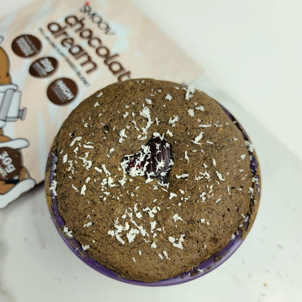Chocolate Dream Mug Cake - Healthy High Protein, Plant Based Dessert