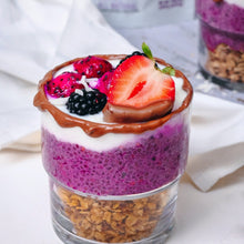 Load image into Gallery viewer, Breafast Chia pudding made using smoov superfood blends and powders. Packed with antioxidants for health &amp; wellness. Keto Friendly