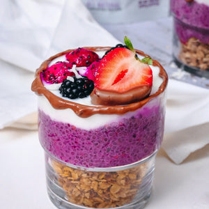 Breafast Chia pudding made using smoov superfood blends and powders. Packed with antioxidants for health & wellness. Keto Friendly