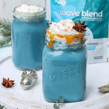 Load image into Gallery viewer, Iced wave latte made using smoov superfood blends and powders. Packed with antioxidants for health &amp; wellness. Keto Friendly