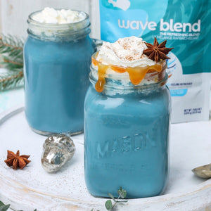 Wave latte made using smoov superfood blends and powders. Packed with antioxidants for health & wellness. Keto Friendly