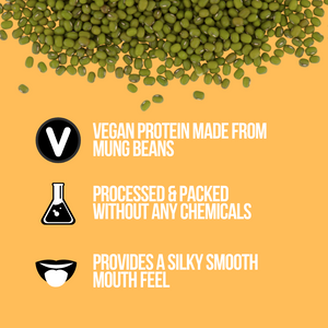 Mung Bean Protein from Smoov is a A Great Plant Protein Alternative to Pea Protein! Very Neutral Taste- For those who don't like the taste of Peas. One Ingredient: Mung Beans, nothing else.No Sweeteners, No Flavours, No Additives. Micro-ground for a Smooth & creamy texture - mixes great! Increase Protein intake.